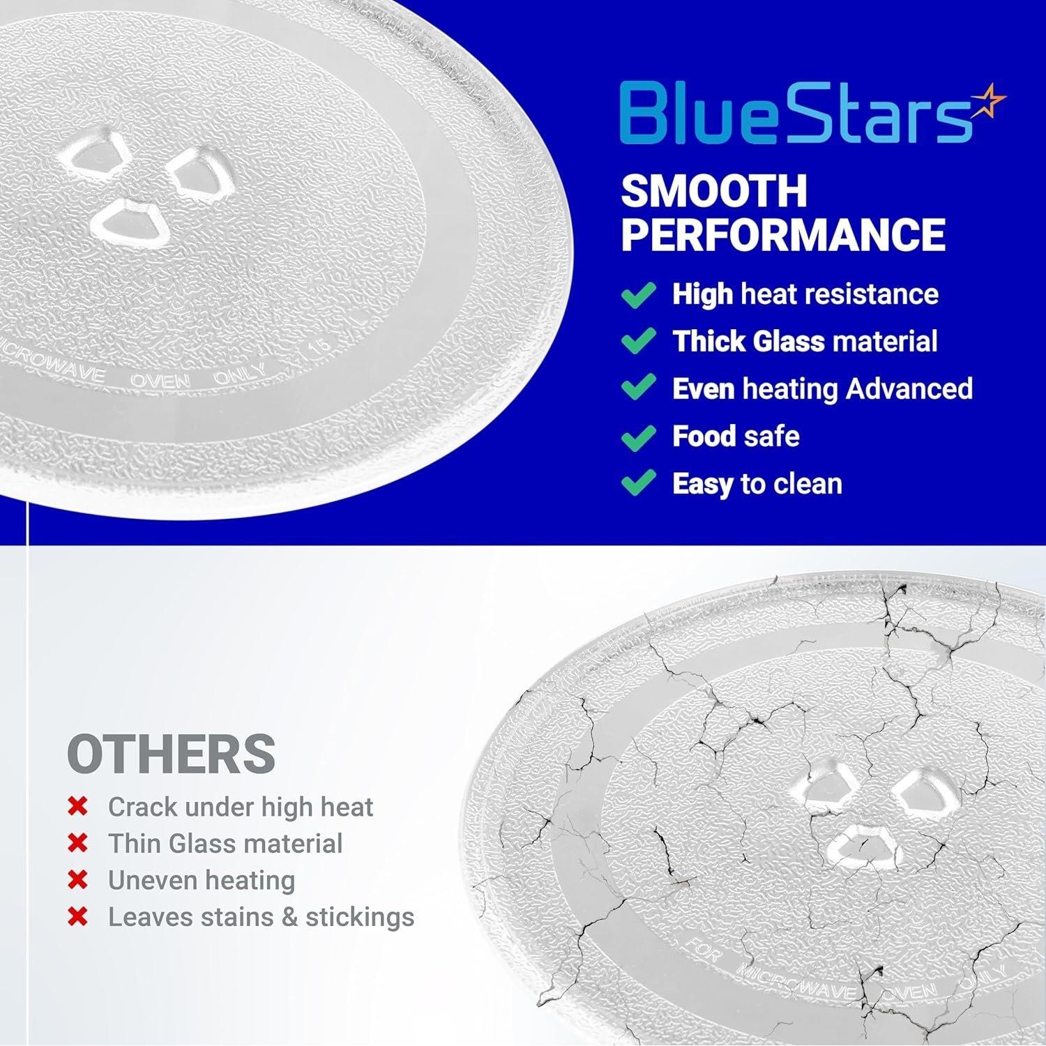 Microwave Glass Plate 9.6" / 24.5cm - Replaces BT-3110 - Universal Fit for Samsung Kenmore LG Sears Kenmore Emerson Panasonic HighPointe Microwaves Ovens - Durable Y-Type Turntable image 7