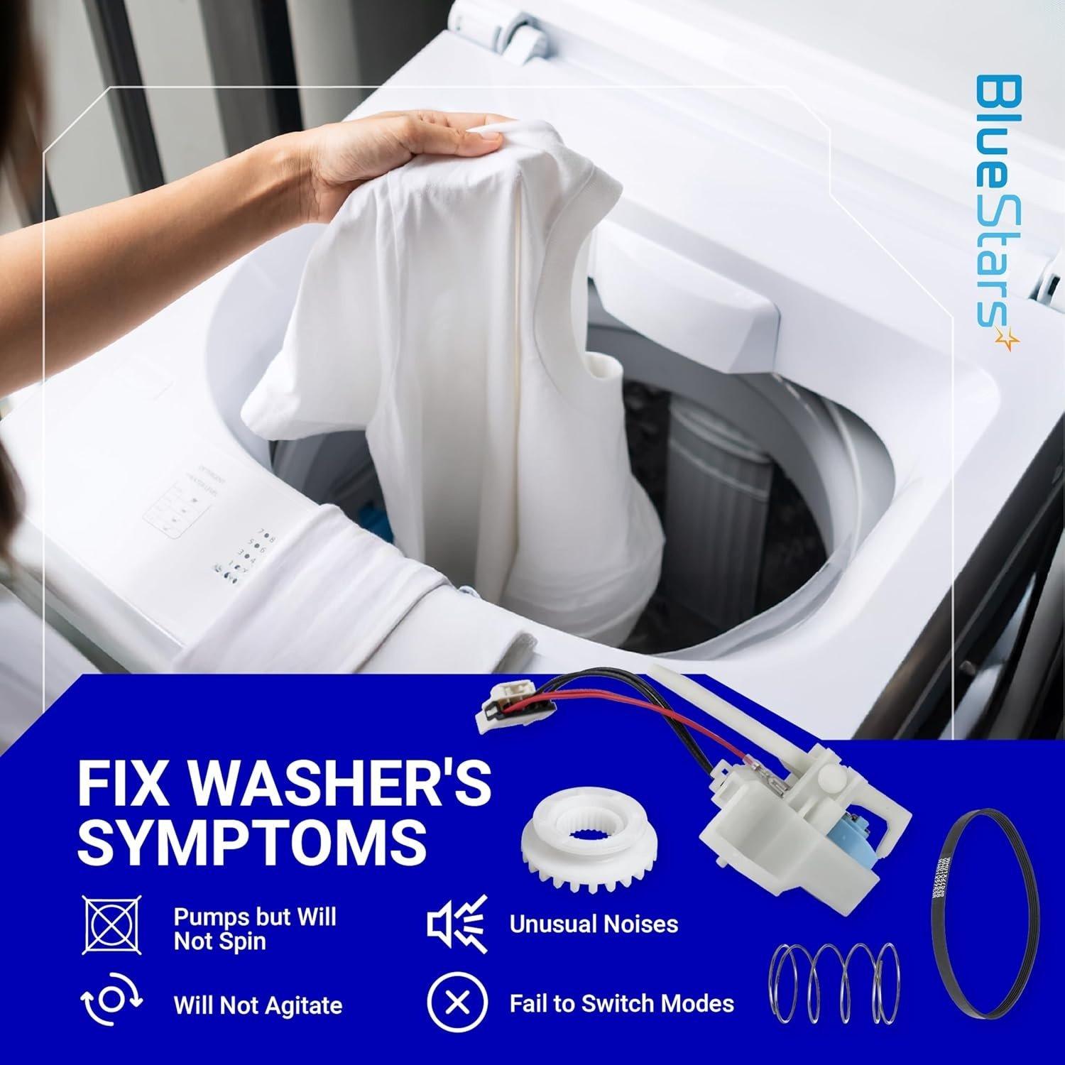 [Lifetime Warranty] WH03X30517 Washer Shift Actuator & WH01X27538 Washer Drive Belt & WH05X24185 Washing Machine Clutch & WH01X24434 Washer Spring - for GE Hotpoint Clothes Washer image 8