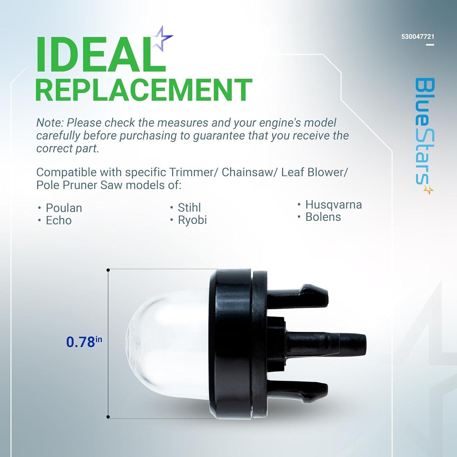 [Lifetime Warranty] 530047721 503936601 188-512 Primer Bulb - Pack of 6 image 1