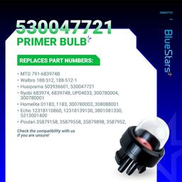 [Lifetime Warranty] 530047721 503936601 188-512 Primer Bulb - Pack of 6 thumbnail 4