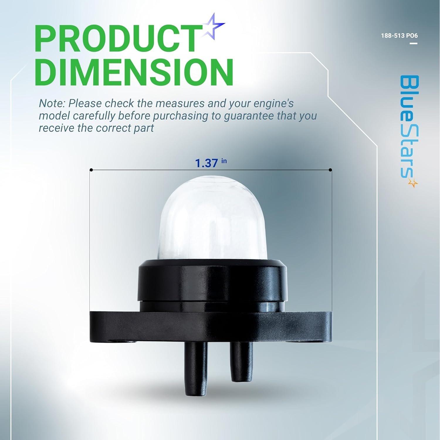 [Lifetime Warranty] 530071835 188-513 Carburetor Primer Bulb Pump - Pack of 6 image 1