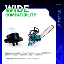 [Lifetime Warranty] 530071835 188-513 Carburetor Primer Bulb Pump - Pack of 6 thumbnail 6