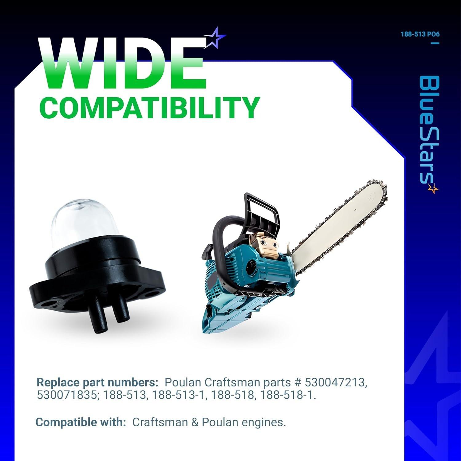 [Lifetime Warranty] 530071835 188-513 Carburetor Primer Bulb Pump - Pack of 6 image 6