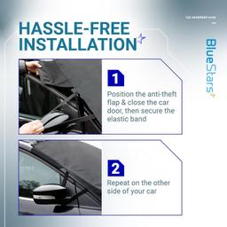 [Lifetime Warranty] Windshield Cover for Ice and Snow, Large (73"x42") thumbnail 2