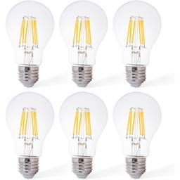 [Lifetime Warranty] Efficient 12V LED Bulb 6W 600Lm E26 Base 12-24V AC/DC - Ideal for Off-Grid Solar Battery Systems, RVs, Marine Lighting - Low Voltage Energy Saving 60W Equivalent - Warm White 2700K - Pack of 6 thumbnail 0