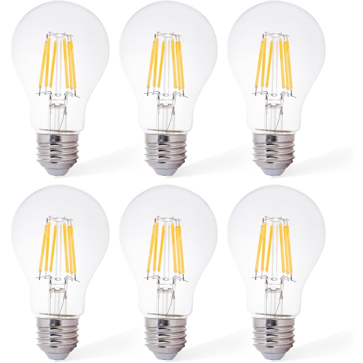 [Lifetime Warranty] Efficient 12V LED Bulb 6W 600Lm E26 Base 12-24V AC/DC - Ideal for Off-Grid Solar Battery Systems, RVs, Marine Lighting - Low Voltage Energy Saving 60W Equivalent - Warm White 2700K - Pack of 6 image 0