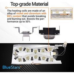 3387747 Dryer Heating Element 279816 Thermostat 279973 3392519 Thermal cut-off Fuse Kit thumbnail 3