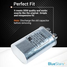 [Lifetime Warranty] 10 uF MFD ±5% 370/440 VAC CBB65 Oval Run Start Capacitor - Fits AC Motor Run, Fan Start, Heat Pump thumbnail 6