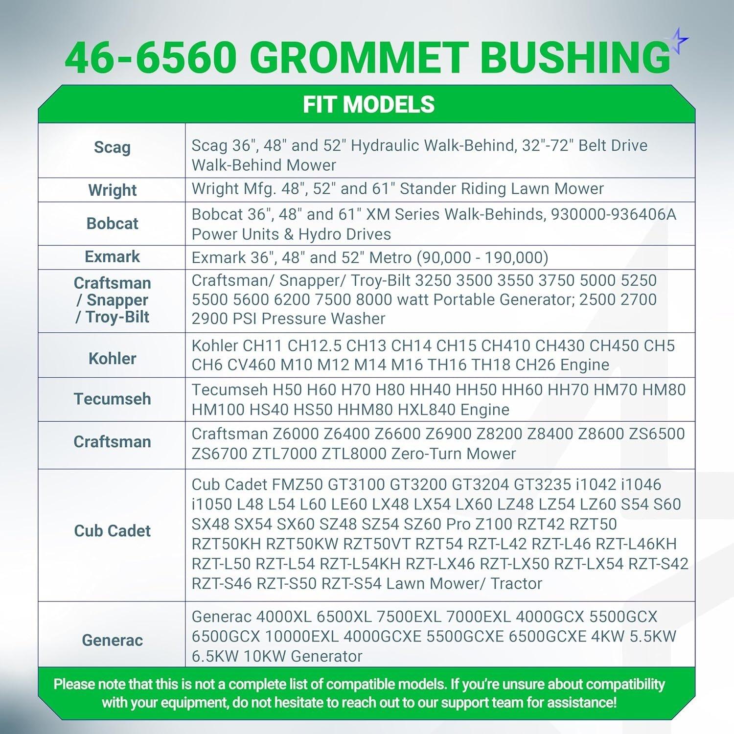 [Lifetime Warranty] 46-6560 Fuel Tank Grommet Bushing - Pack of 6 image 6