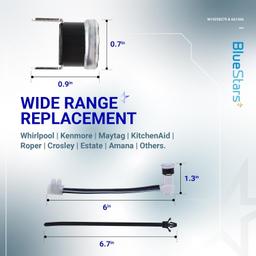 W10258275 & 661566 Dishwasher Bimetal Thermal Fuse and Thermostat Kit thumbnail 1