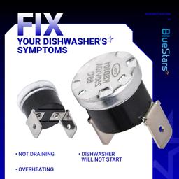 W10258275 & 661566 Dishwasher Bimetal Thermal Fuse and Thermostat Kit thumbnail 4