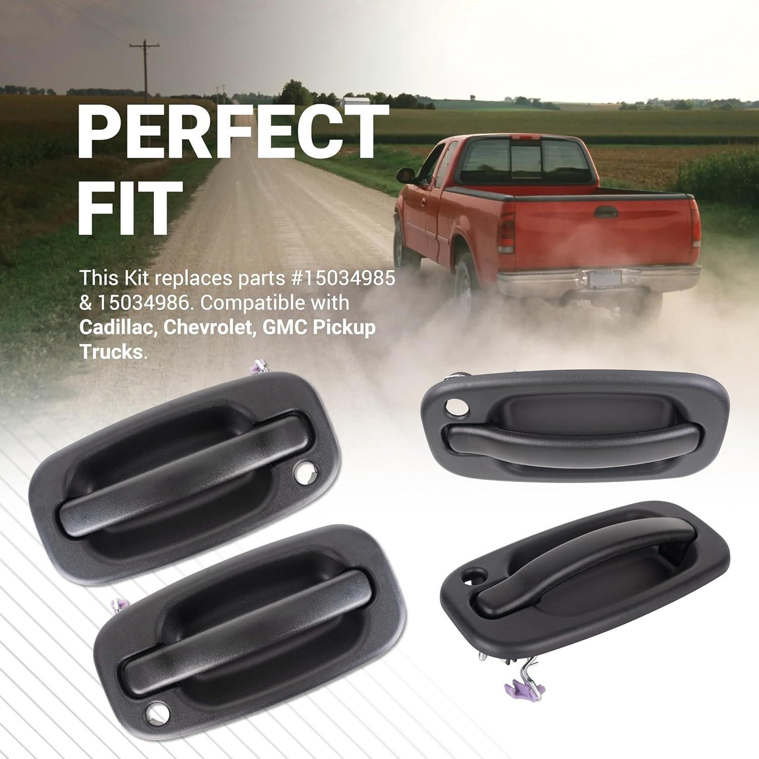 [Lifetime Warranty] 15034985 15034986 Front Left & Right Exterior Door Handle Pair image 6