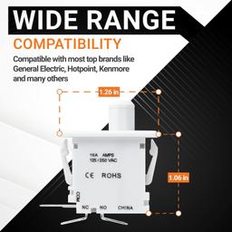 WE4M415 Dryer Door Switch thumbnail 6