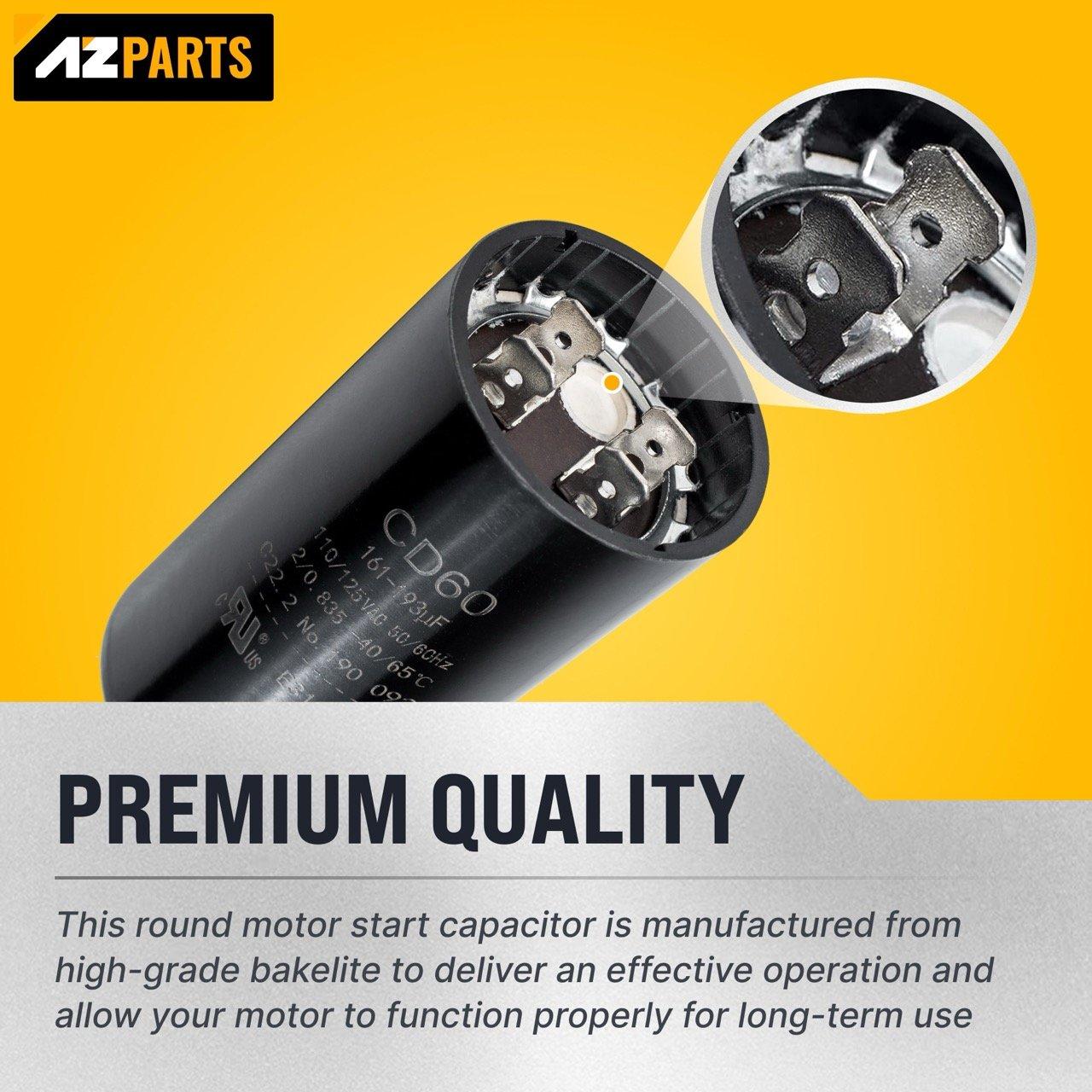 [2025 Upgraded] BlueStars 161-193 uF MFD 110-125 VAC Â±20% 50/60 Hz CD60 Round Motor Start Capacitor Replacement Part - Fit Single Phase AC Pool Pump or Well Pump - Lifetime Up to 30.000 Hours image 5