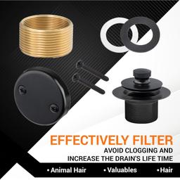 Lift & Turn Tub Trim Kit Set with Two-Hole Overflow Faceplate thumbnail 4