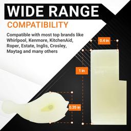 [Lifetime Warranty] 80040 Washer Agitator Dogs - Compatible with Whirlpool & Kenmore Washing Machines - Replaces 285612 285770 3366877 387091 - Pack of 8 thumbnail 5