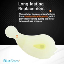 [Lifetime Warranty] 80040 Washer Agitator Dogs - Compatible with Whirlpool & Kenmore Washing Machines - Replaces 285612 285770 3366877 387091 - Pack of 8 thumbnail 3