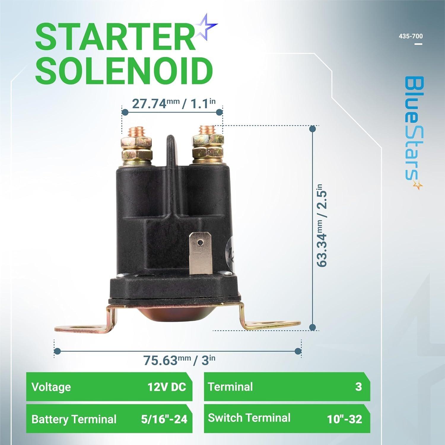[Lifetime Warranty] 435-700 Starter Solenoid 3 Terminal 12V image 7