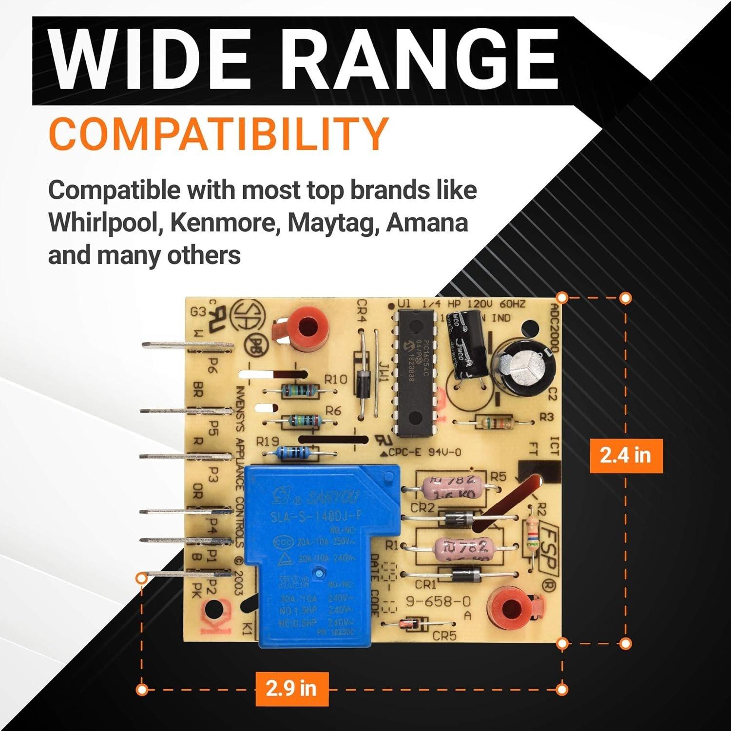 [Lifetime Warranty] W10352689 Refrigerator Main Control Board 4388931 Adaptive Defrost Board  - Compatible with Whirlpool Kenmore Maytag KitchenAid  - Replaces W10352689 WPW10352689 AP6020253 PS11753571 image 5