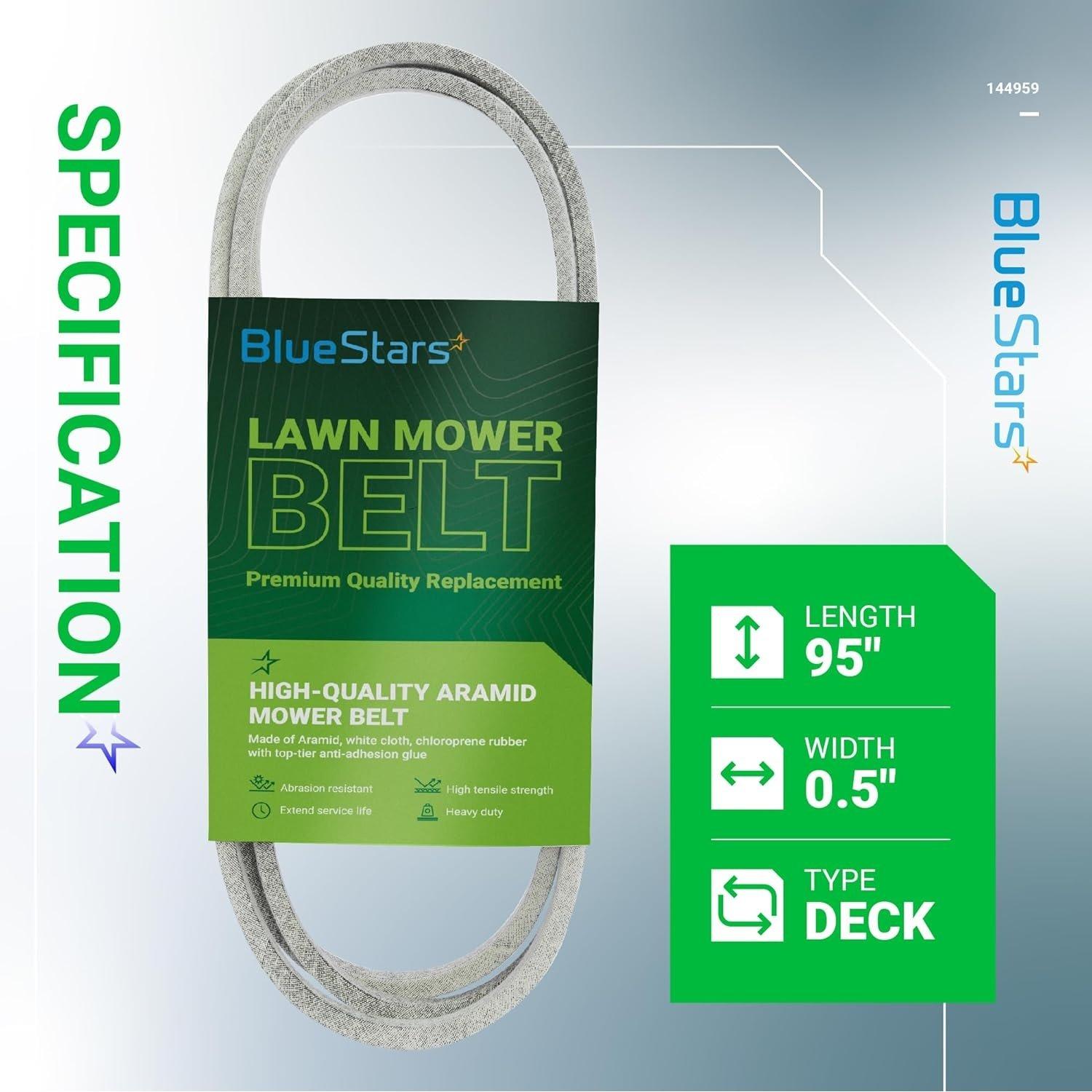 [Lifetime Warranty] 144959 Riding Mowers Deck Belt 1/2" X 95" image 6