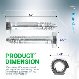 [Lifetime Warranty] 53200500 Shear Pins and Nuts - Pack of 10 thumbnail 7