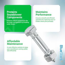 [Lifetime Warranty] 53200500 Shear Pins and Nuts - Pack of 10 thumbnail 3