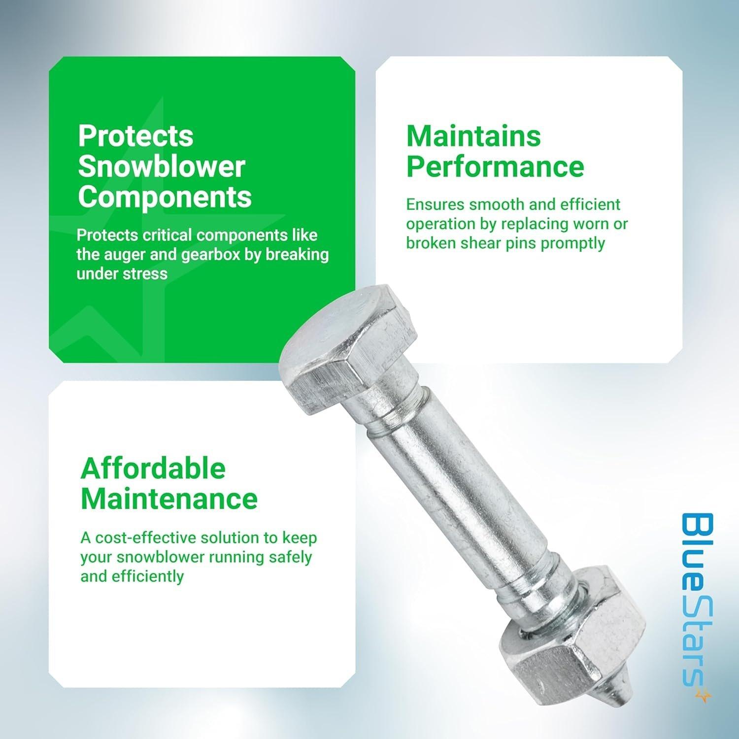 [Lifetime Warranty] 53200500 Shear Pins and Nuts - Pack of 10 image 3