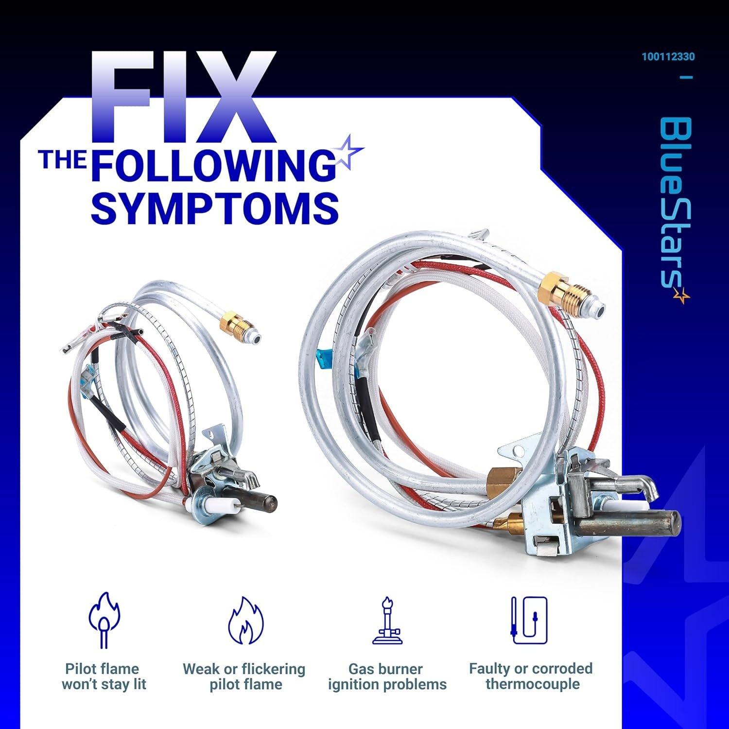 [Lifetime Warranty] 100112330 Water Heater Pilot and Igniter Assembly for Natual Gas image 1