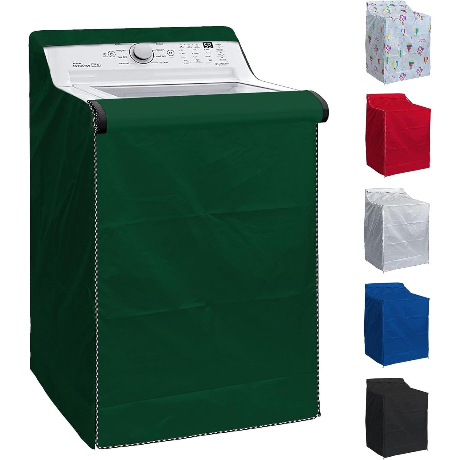 [Lifetime Warranty] W29" x D28" x H43" Washing Machine Cover For Top-load (Green) image 0
