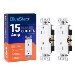 [Lifetime Warranty] 2 Duplex Electrical Wall Charger Outlet 15A/125VAC thumbnail 0