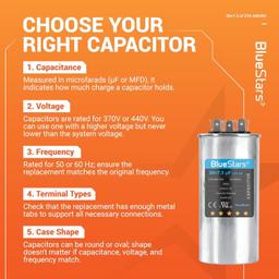 [Lifetime Warranty] 30+7.5 uF MFD Â±5% 370/440 VAC Dual Run Start Round Capacitor 50/60 Hz 10000AFC - Fits Condenser, Heat Pump thumbnail 9