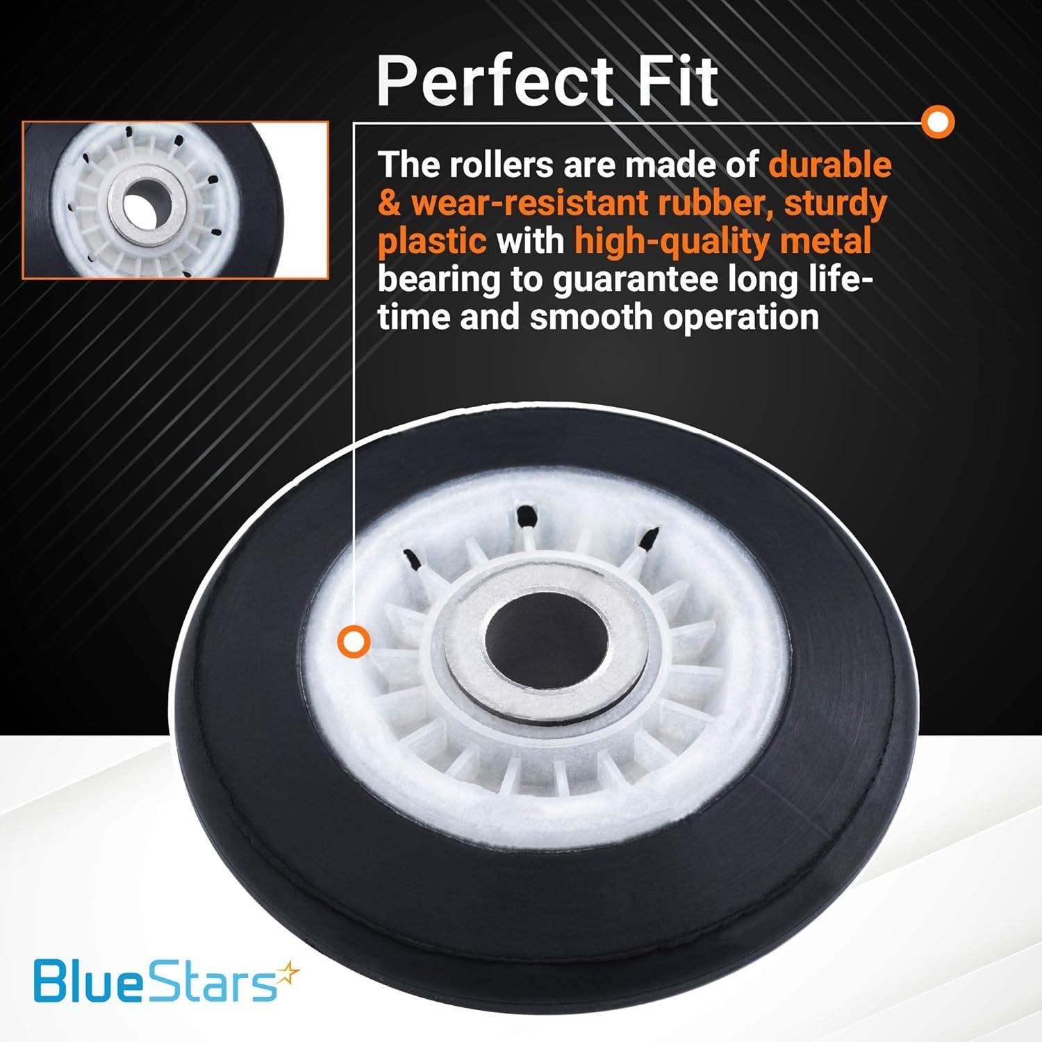 [Lifetime Warranty] 4581EL3001E Dryer Drum Roller Replacement – Compatible with LG & Kenmore Dryers - Replaces 4581EL3001A 4581EL3001F PS7321740 - Pack of 2 image 3