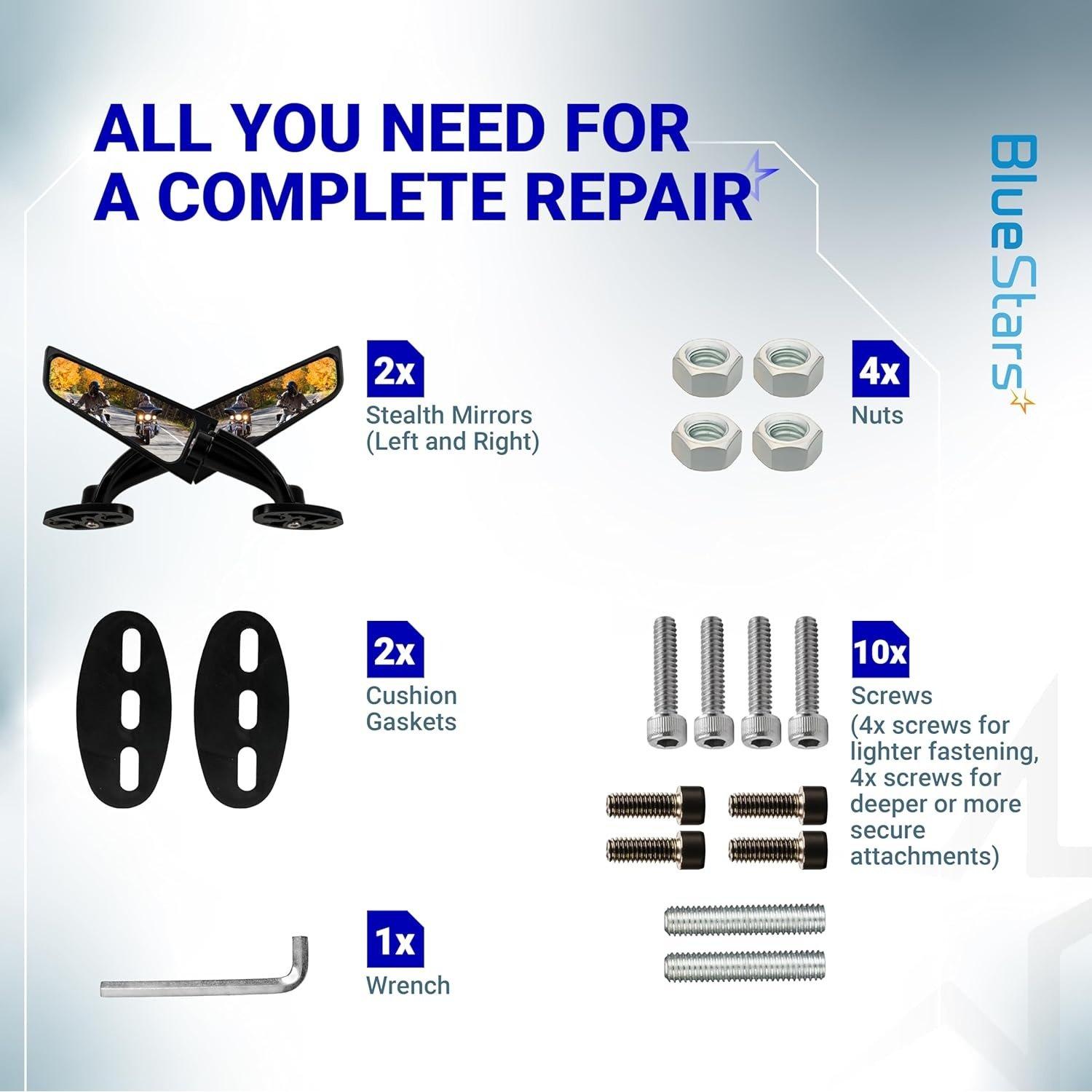 [Lifetime Warranty] Motorcycle Rear View Stealth Mirrors image 7