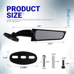 [Lifetime Warranty] Motorcycle Rear View Stealth Mirrors thumbnail 8