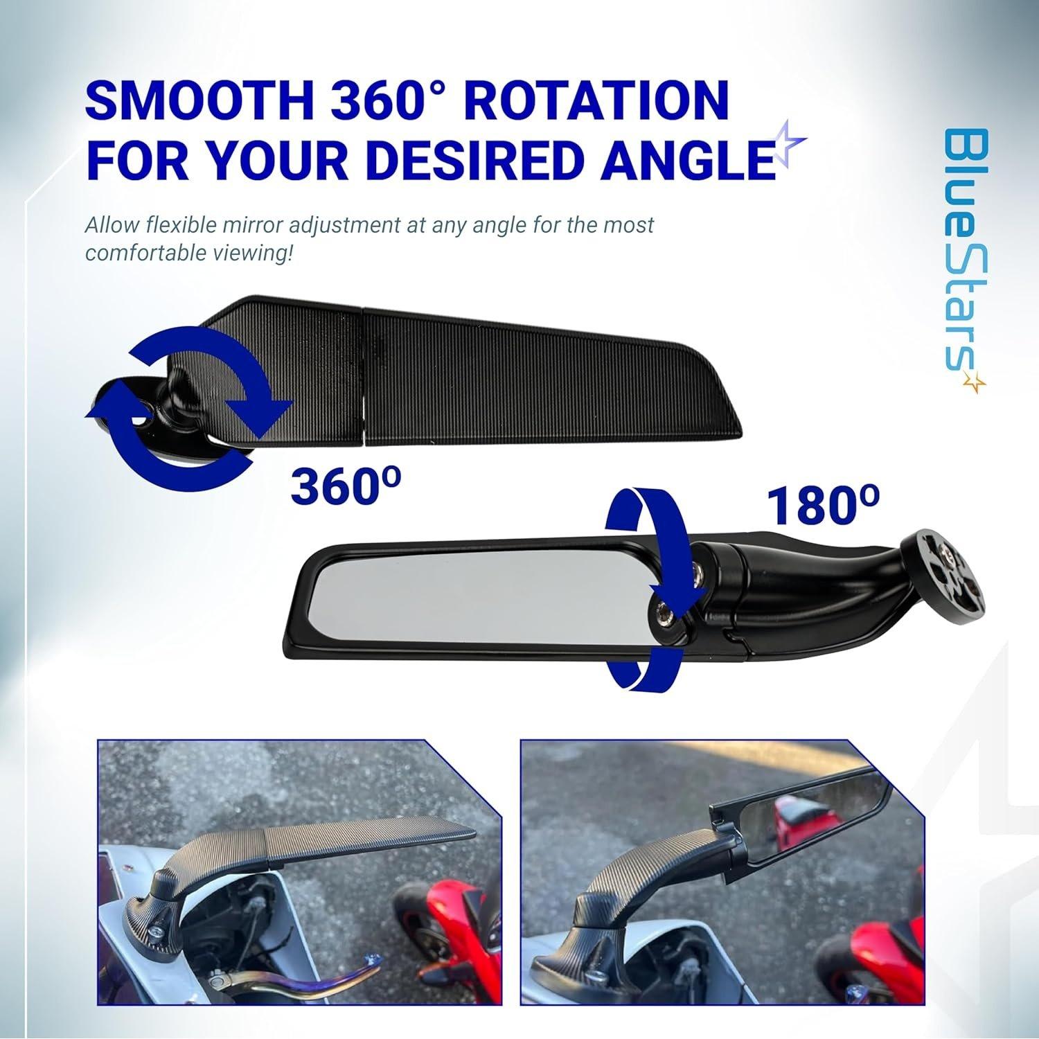 [Lifetime Warranty] Motorcycle Rear View Stealth Mirrors image 4