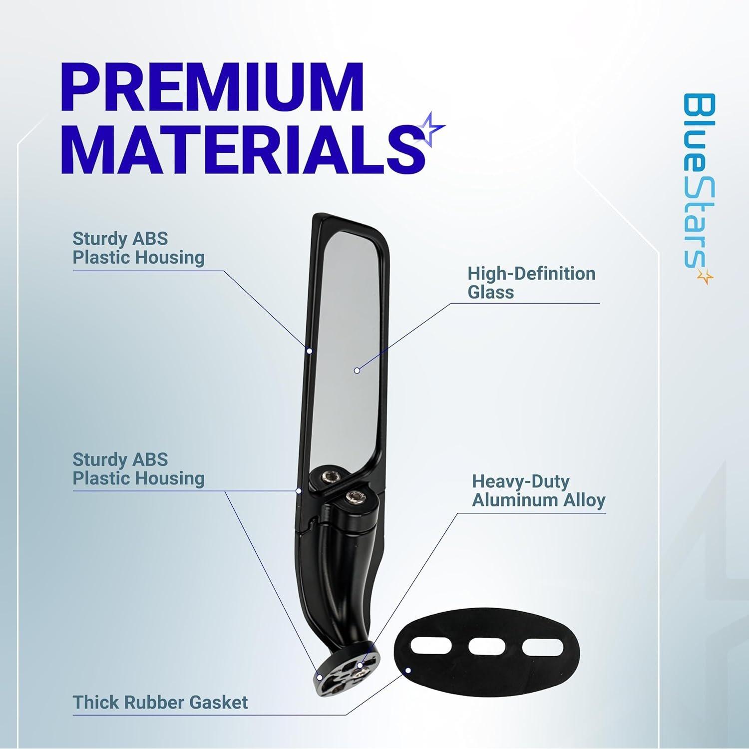 [Lifetime Warranty] Motorcycle Rear View Stealth Mirrors image 1