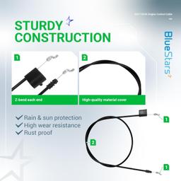 532176556 Walk Behind Lawn Mower Engine Control Cable thumbnail 8