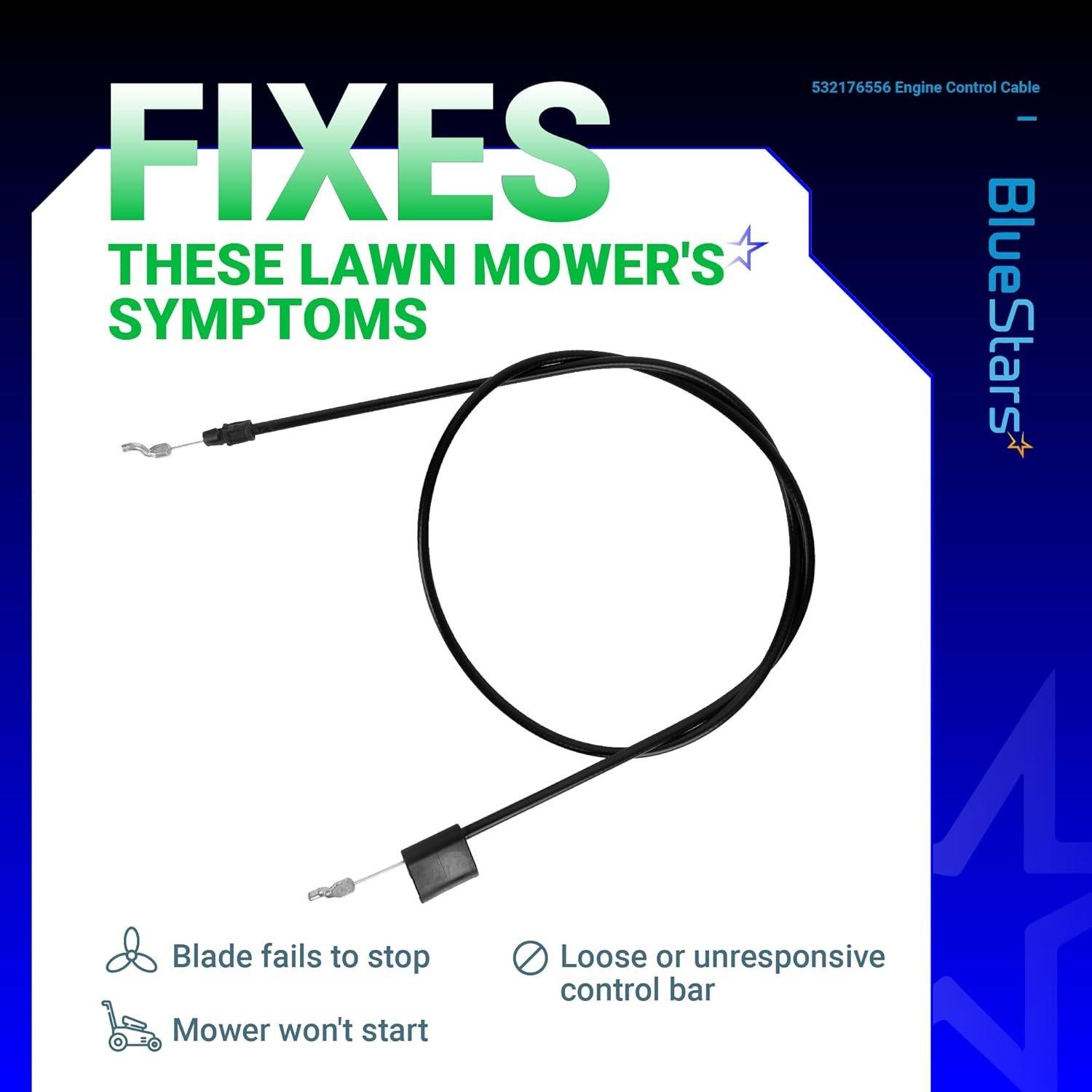 532176556 Walk Behind Lawn Mower Engine Control Cable image 6