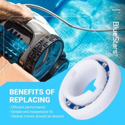 [Lifetime Warranty] MX8 MX6 Elite Pool Cleaner Engine and Wheel Bearing R0527000 - Pack of 2 thumbnail 4