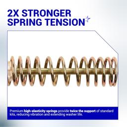 [Lifetime Warranty] WH16X10158 & WH16X10159 Washer Suspension Rod Set 28.5" - For GE, Hotpoint Washer GTWN4250D0WS GTWN4250D1WS HSWP1000M4WW GCWP1800D1WW - Replaces PS3654190 PS3654191 2754602 AP5632455 - Pack of 4 thumbnail 6