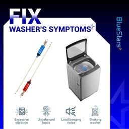 [Lifetime Warranty] WH16X10158 & WH16X10159 Washer Suspension Rod Set 28.5" - For GE, Hotpoint Washer GTWN4250D0WS GTWN4250D1WS HSWP1000M4WW GCWP1800D1WW - Replaces PS3654190 PS3654191 2754602 AP5632455 - Pack of 4 thumbnail 4
