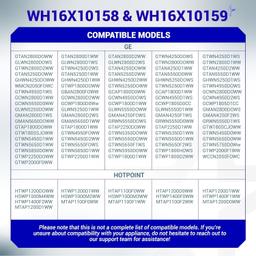 [Lifetime Warranty] WH16X10158 & WH16X10159 Washer Suspension Rod Set 28.5" - For GE, Hotpoint Washer GTWN4250D0WS GTWN4250D1WS HSWP1000M4WW GCWP1800D1WW - Replaces PS3654190 PS3654191 2754602 AP5632455 - Pack of 4 thumbnail 7