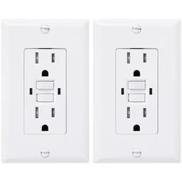 Electrical Wall Charger Outlet 15A/125VAC - Pack of 2 thumbnail 0