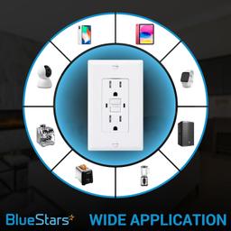Electrical Wall Charger Outlet 15A/125VAC - Pack of 2 thumbnail 5