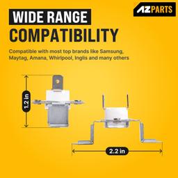 [Lifetime Warranty] DC96-00887A Dryer Assembly Bracket Thermostat Replacement - Compatible with Samsung & Kenmore Dryers - Replaces DC96-00887C PS4276292 AP5966894 - Pack of 4 thumbnail 2