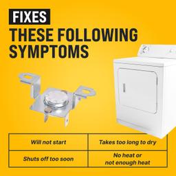 [Lifetime Warranty] DC96-00887A Dryer Assembly Bracket Thermostat Replacement - Compatible with Samsung & Kenmore Dryers - Replaces DC96-00887C PS4276292 AP5966894 - Pack of 4 thumbnail 1