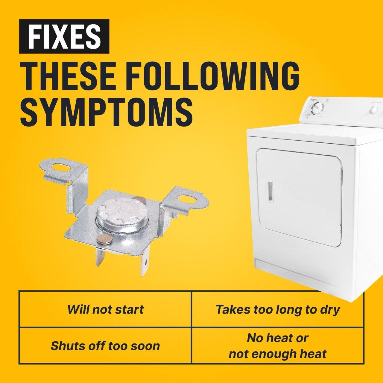 [Lifetime Warranty] DC96-00887A Dryer Assembly Bracket Thermostat Replacement - Compatible with Samsung & Kenmore Dryers - Replaces DC96-00887C PS4276292 AP5966894 - Pack of 4 image 1