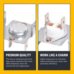 [Lifetime Warranty] DC96-00887A Dryer Assembly Bracket Thermostat Replacement - Compatible with Samsung & Kenmore Dryers - Replaces DC96-00887C PS4276292 AP5966894 - Pack of 4 thumbnail 4