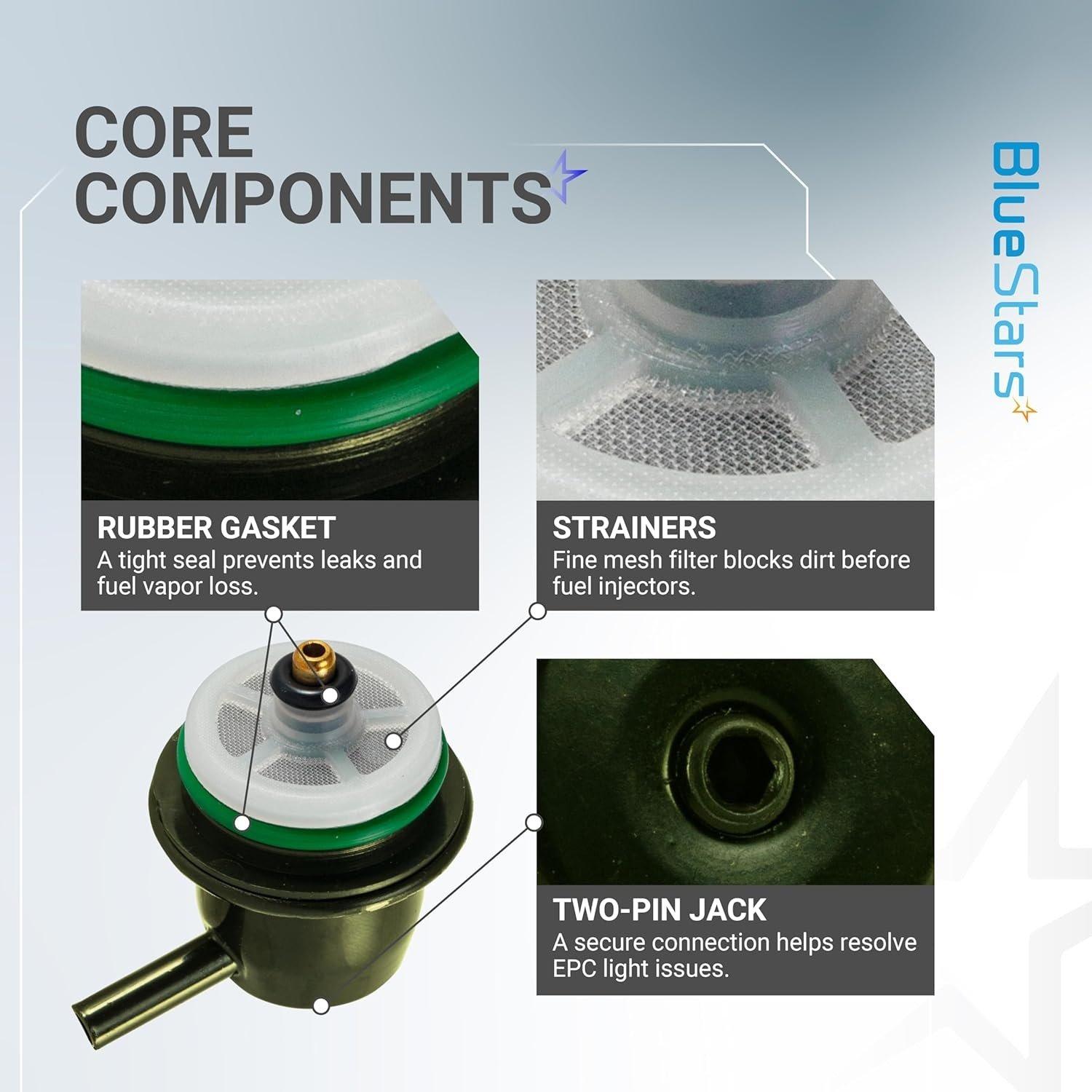 [Lifetime Warranty] 89060418 & 17113556 Fuel Injection Pressure Regulator with Vacuum Line image 8