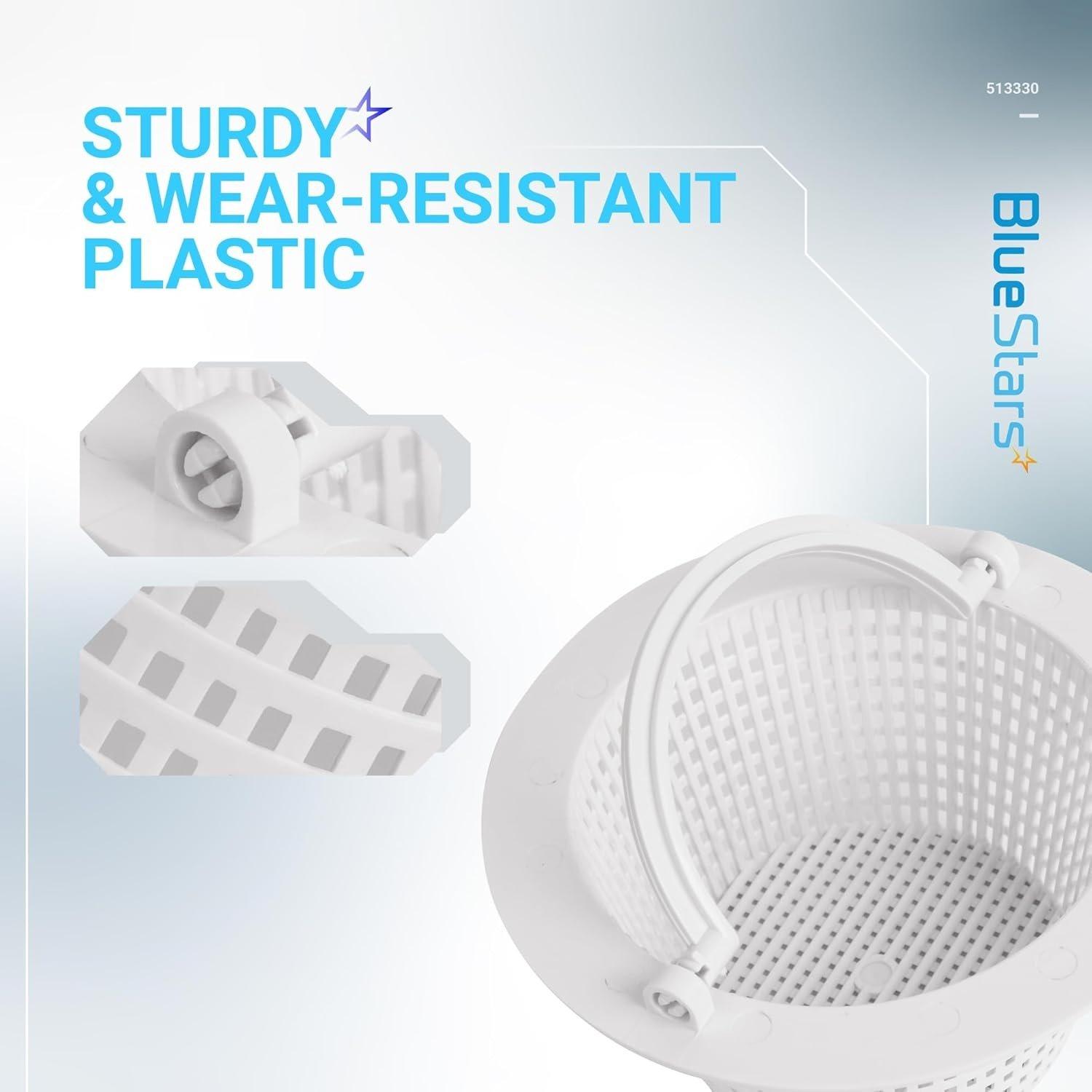 [Lifetime Warranty] 513330 Above Ground Pool Skimmer Basket - Pack of 2 image 1